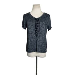 Occasion marbled black short sleeves tee size medium